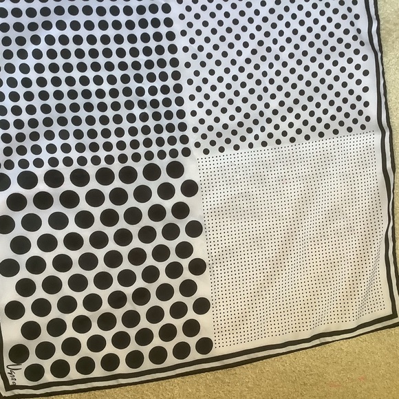 Two Black and White Print 21” Square Scarves - Picture 7 of 13